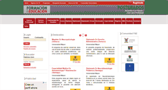Desktop Screenshot of formacionyeducacion.com
